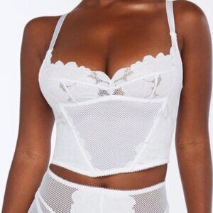 Fenty X Savage Floral Glow Lace Bustier